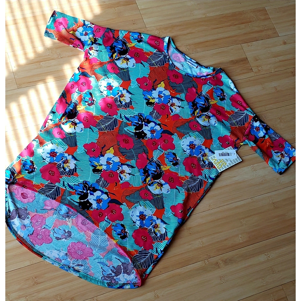 LulaRoe XXS shirt beautiful vivd colors NW